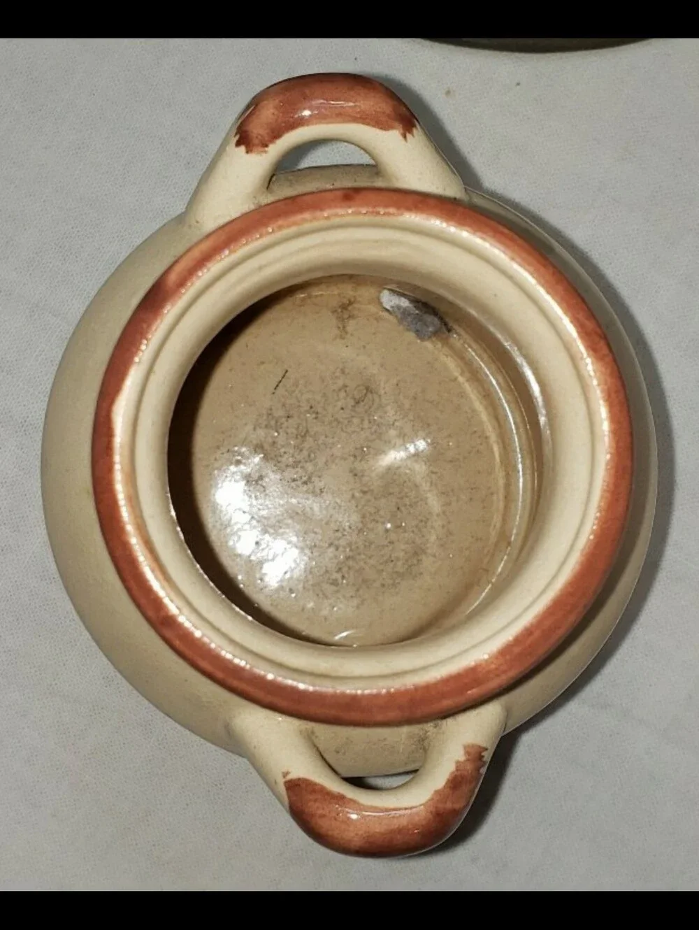 Vintage Double Handled Stoneware Crock/Jug Made In Taiwan